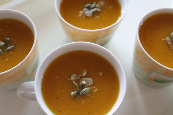 Aromatyczna zupa dyniowa z imbirem