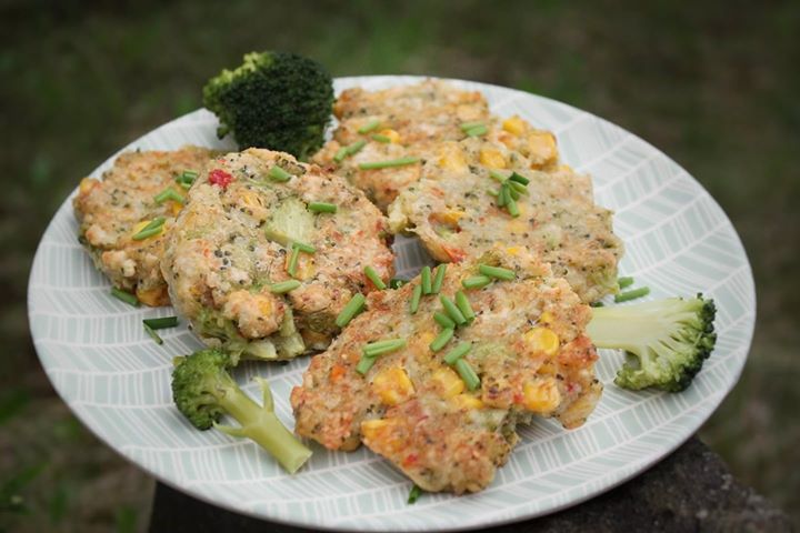 Placki kukurydziano-brokułowe do lunch-box lub na piknik