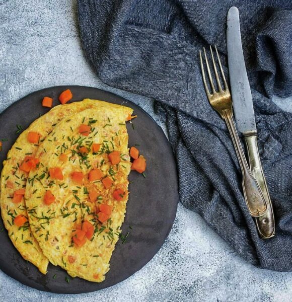 Marchewkowy omlet bez mąki