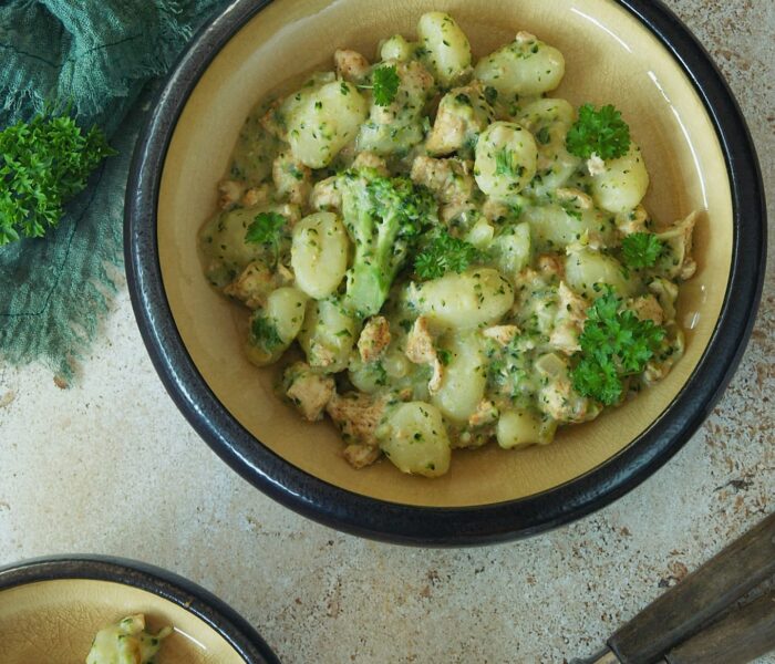 Gnocchi w sosie brokułowym