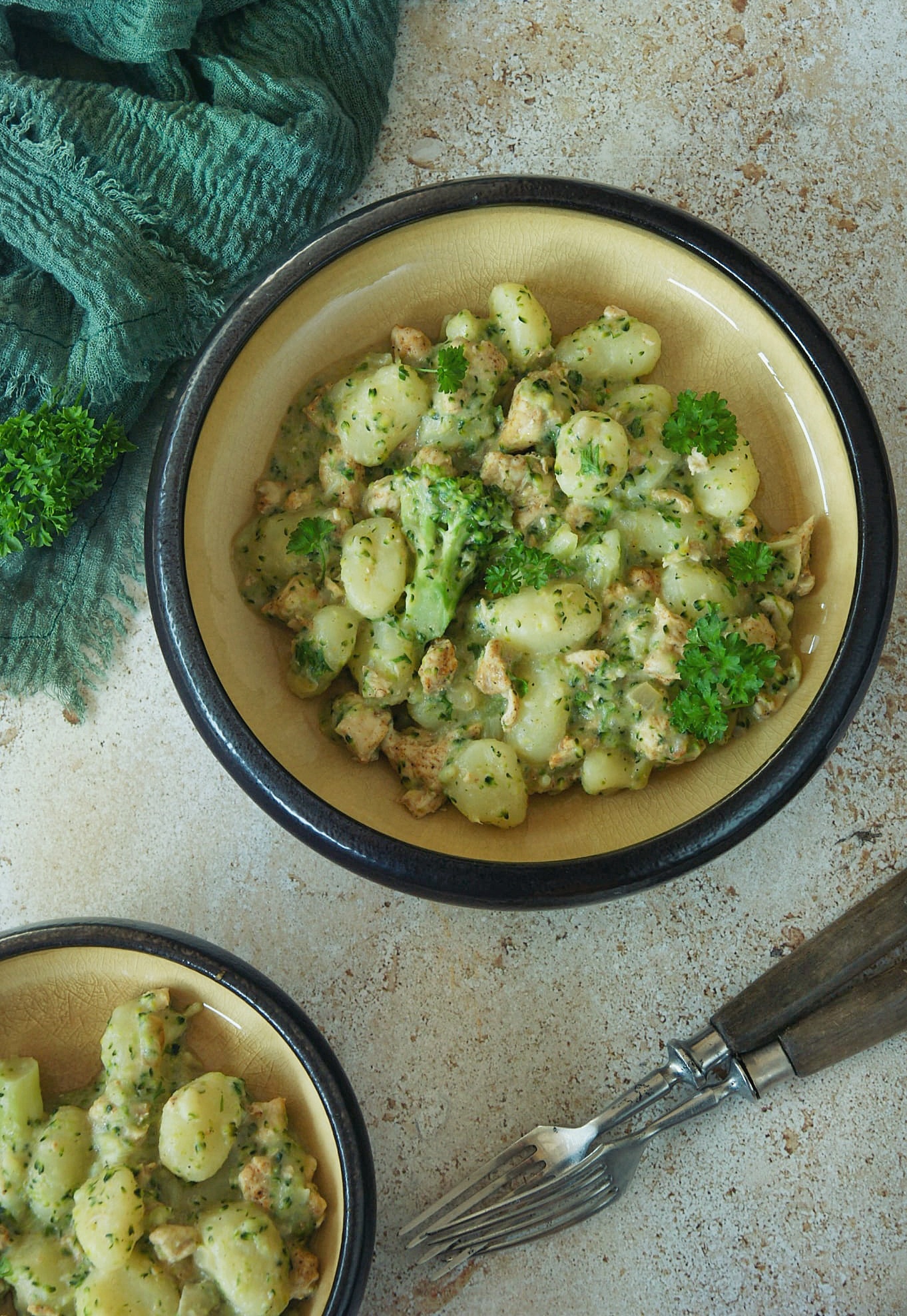 Gnocchi w sosie brokułowym