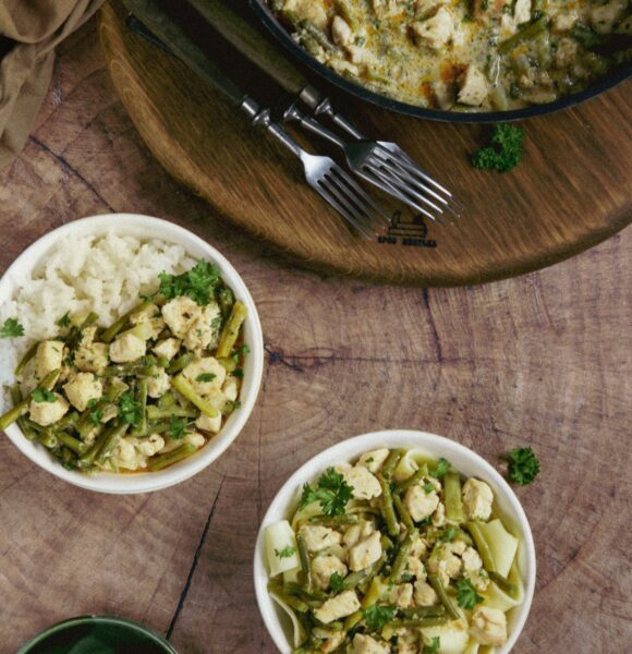 Potrawka z kurczaka z fasolką szparagową