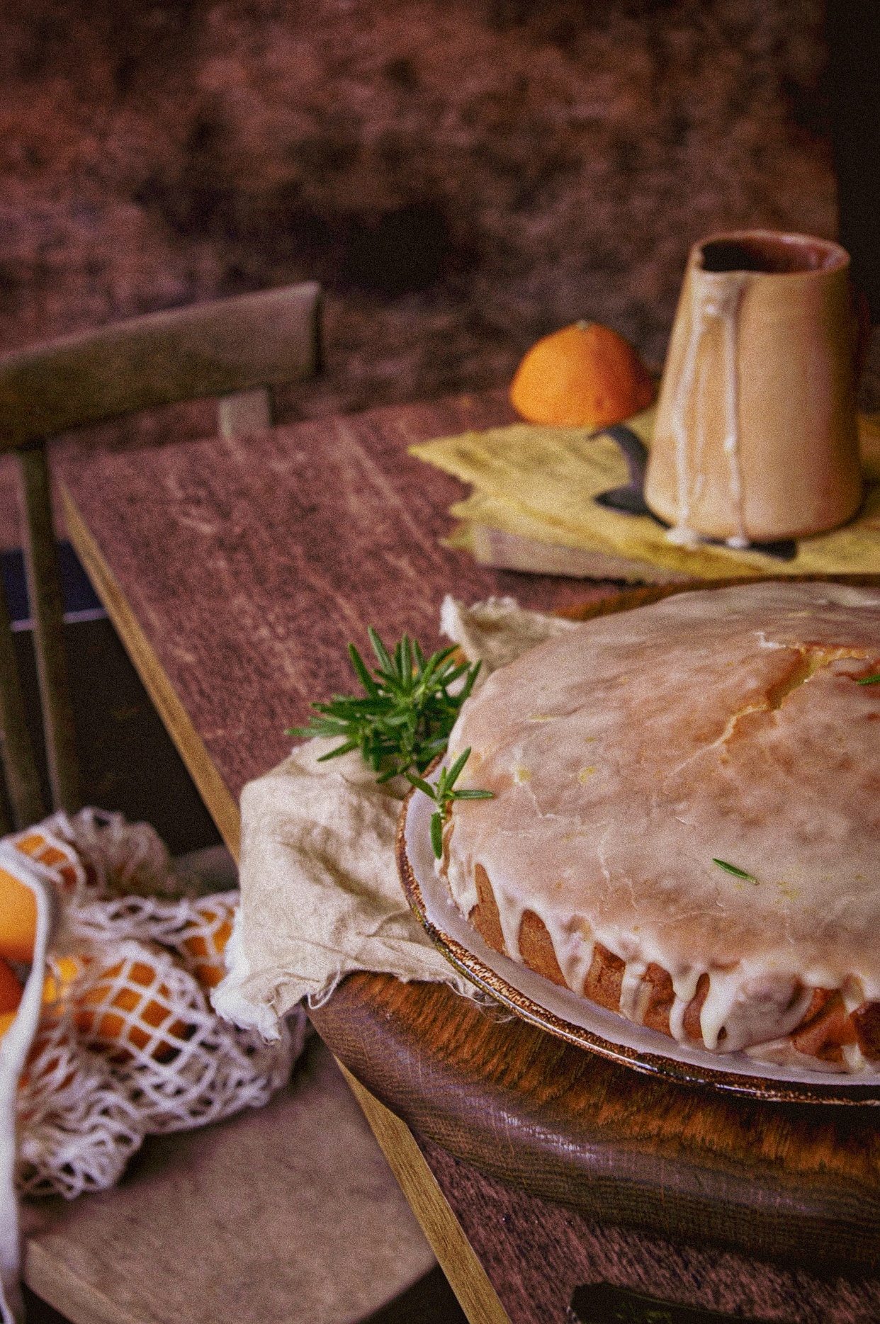 Ciasto pomarańczowe z rozmarynem