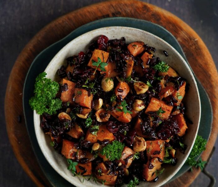 Ryżowa sałatka z batatem