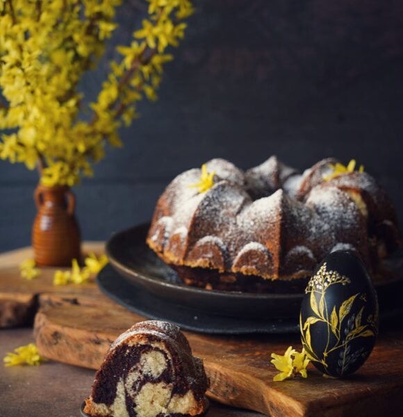 Babka czarno-biała